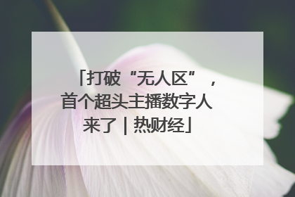 打破“无人区”，首个超头主播数字人来了｜热财经