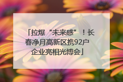 拉爆“未来感”！长春净月高新区携92户企业亮相光博会