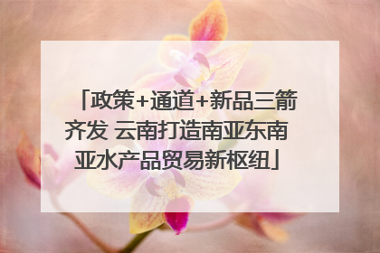政策+通道+新品三箭齐发 云南打造南亚东南亚水产品贸易新枢纽