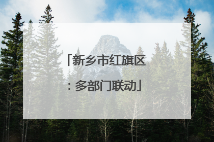 新乡市红旗区：多部门联动