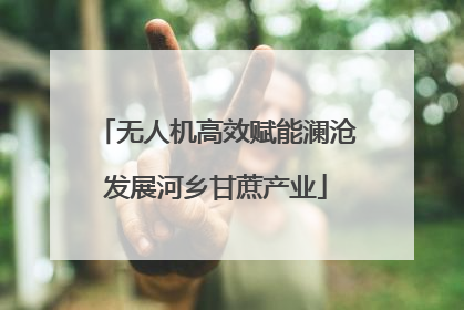 无人机高效赋能澜沧发展河乡甘蔗产业