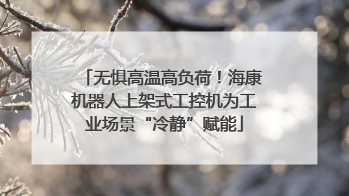无惧高温高负荷！海康机器人上架式工控机为工业场景“冷静”赋能