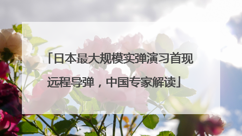日本最大规模实弹演习首现远程导弹，中国专家解读