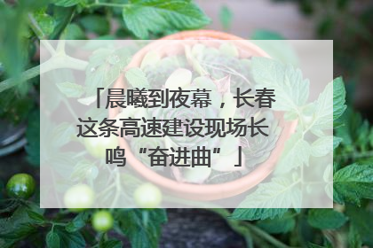 晨曦到夜幕，长春这条高速建设现场长鸣“奋进曲”