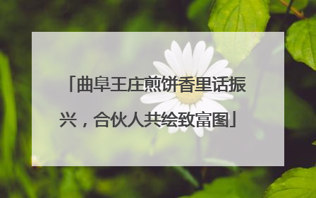 曲阜王庄煎饼香里话振兴，合伙人共绘致富图
