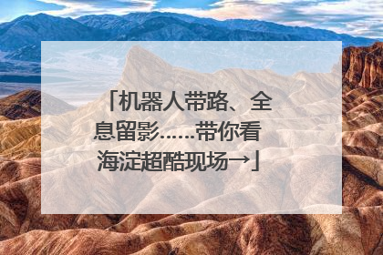 机器人带路、全息留影……带你看海淀超酷现场→