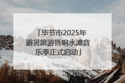 毕节市2025年避暑旅游暨响水滩音乐季正式启动