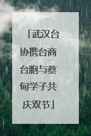 武汉台协携台商台胞与蔡甸学子共庆双节