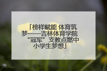 榜样赋能 体育筑梦——吉林体育学院“冠军”支教点燃中小学生梦想