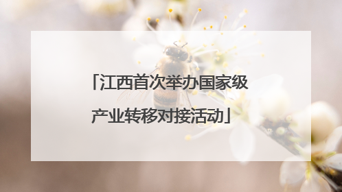 江西首次举办国家级产业转移对接活动