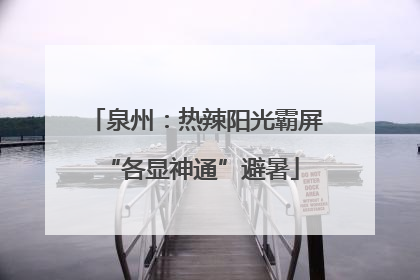 泉州：热辣阳光霸屏 “各显神通”避暑
