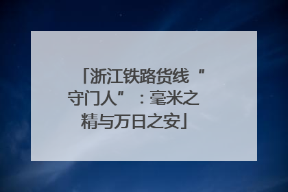 浙江铁路货线“守门人”：毫米之精与万日之安