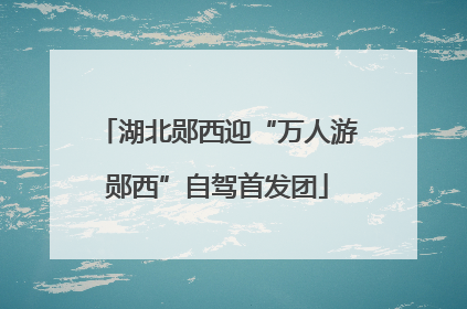 湖北郧西迎“万人游郧西”自驾首发团