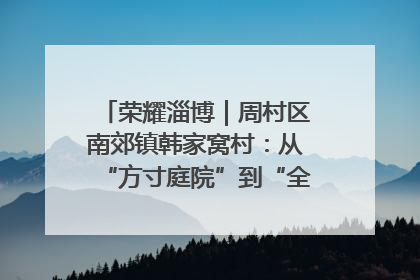 荣耀淄博｜周村区南郊镇韩家窝村：从“方寸庭院”到“全域文明”，乡村振兴的“美学革命”