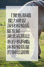 聚焦基础能力建设，深化检验质量发展——湖北省基层医疗机构临床检验质量控制培训班（孝感站）成功举办