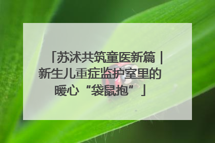 苏沭共筑童医新篇｜新生儿重症监护室里的暖心“袋鼠抱”