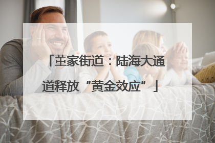 董家街道：陆海大通道释放“黄金效应”
