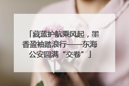 藏蓝护航乘风起，墨香盈袖踏浪行——东海公安圆满“交卷”