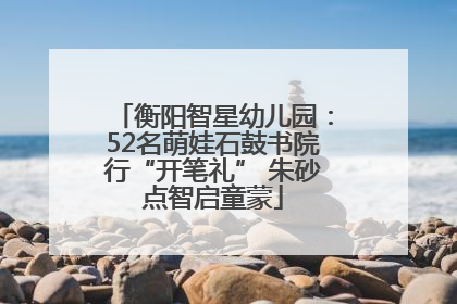 衡阳智星幼儿园：52名萌娃石鼓书院行“开笔礼” 朱砂点智启童蒙