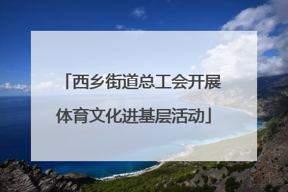 西乡街道总工会开展体育文化进基层活动