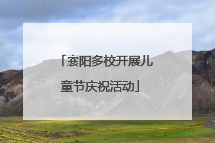 襄阳多校开展儿童节庆祝活动