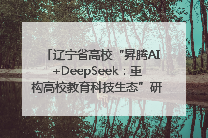 辽宁省高校“昇腾AI+DeepSeek：重构高校教育科技生态”研讨会在沈阳成功举办