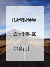 足球世预赛：意大利胜摩尔多瓦