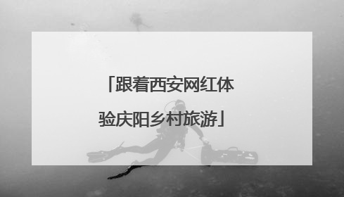 跟着西安网红体验庆阳乡村旅游
