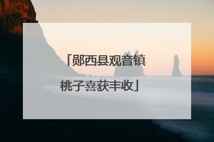 郧西县观音镇桃子喜获丰收