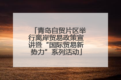 青岛自贸片区举行离岸贸易政策宣讲暨“国际贸易新势力”系列活动