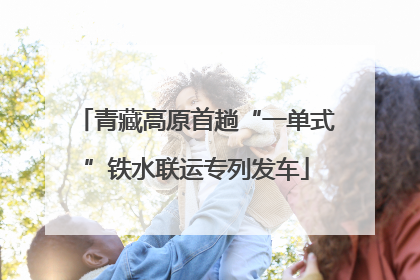 青藏高原首趟“一单式”铁水联运专列发车