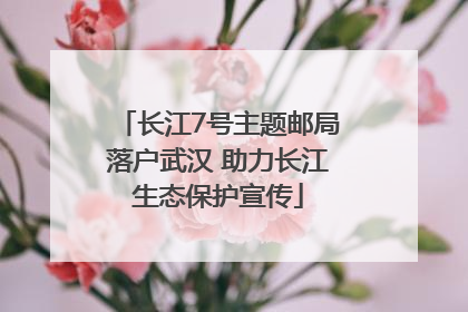 长江7号主题邮局落户武汉 助力长江生态保护宣传