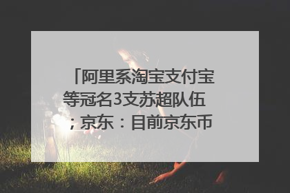 阿里系淘宝支付宝等冠名3支苏超队伍；京东：目前京东币链科技并没有开始发行稳定币｜早资道