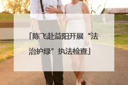 陈飞赴益阳开展“法治护绿”执法检查