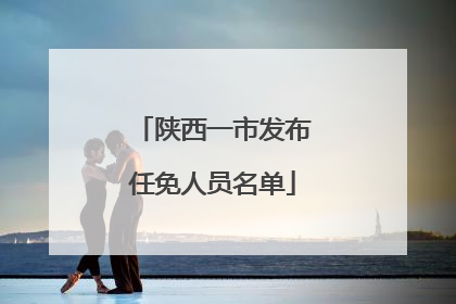 陕西一市发布任免人员名单