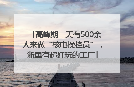高峰期一天有500余人来做“核电操控员”，浙里有超好玩的工厂