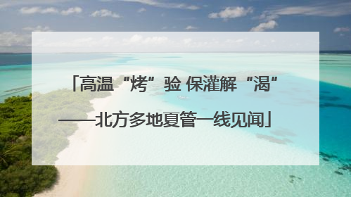 高温“烤”验 保灌解“渴”——北方多地夏管一线见闻