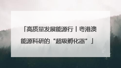 高质量发展能源行丨粤港澳能源科研的“超级孵化器”