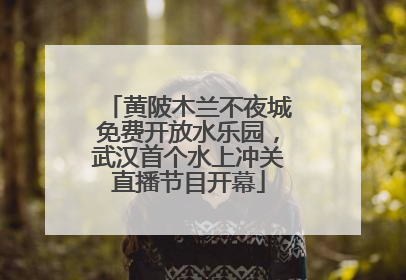 黄陂木兰不夜城免费开放水乐园，武汉首个水上冲关直播节目开幕