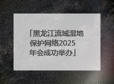 黑龙江流域湿地保护网络2025年会成功举办
