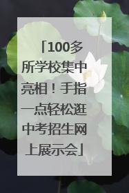 100多所学校集中亮相！手指一点轻松逛中考招生网上展示会