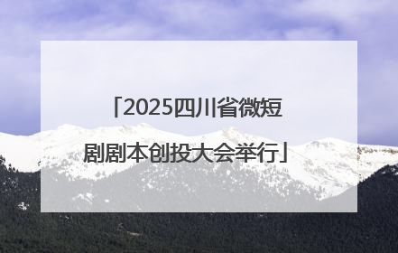 2025四川省微短剧剧本创投大会举行