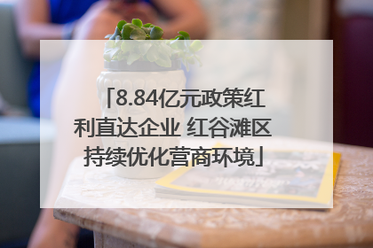 8.84亿元政策红利直达企业 红谷滩区持续优化营商环境